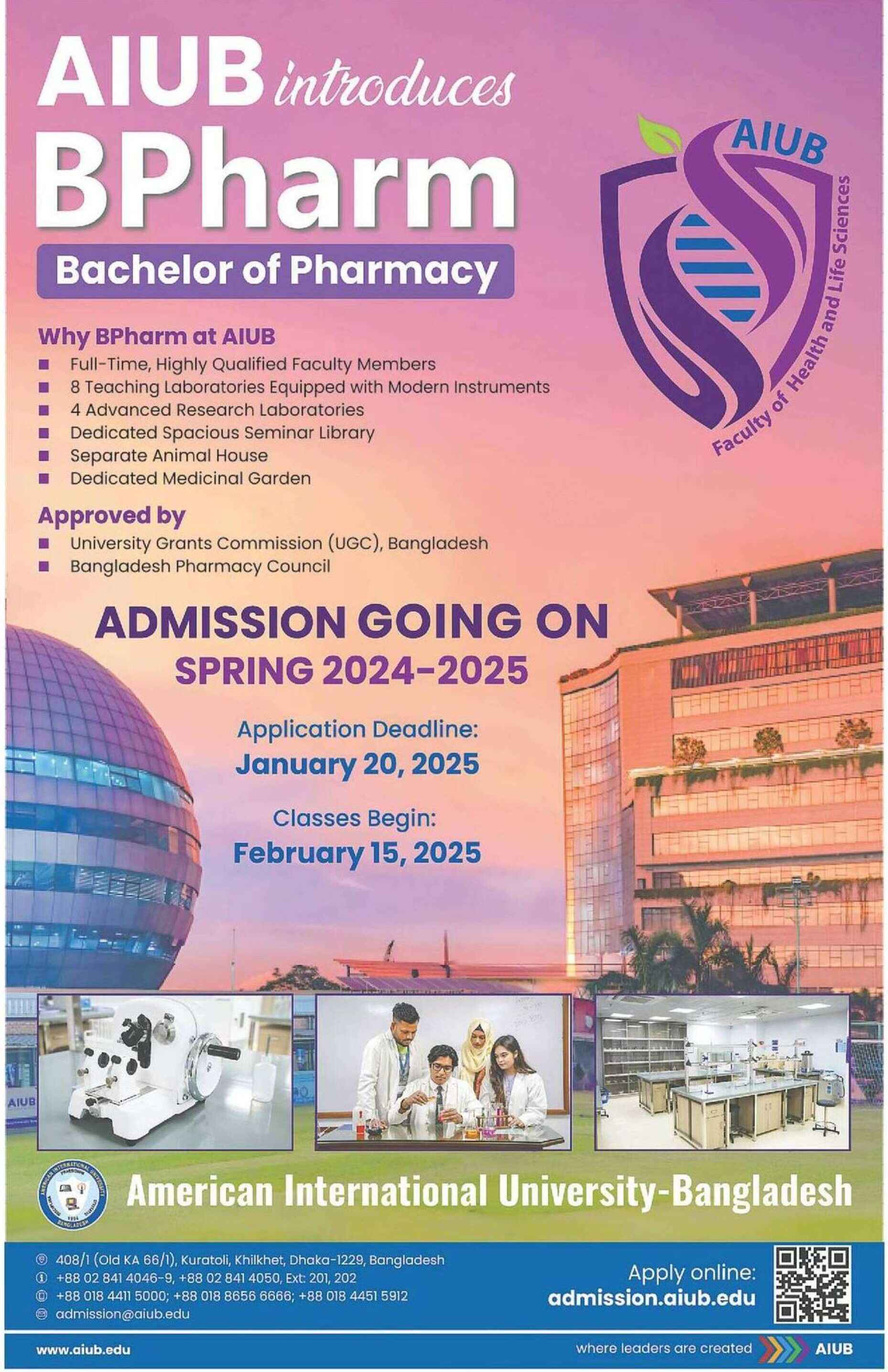 Bachelor of Pharmacy | Bachelor of Science in Pharmacy 